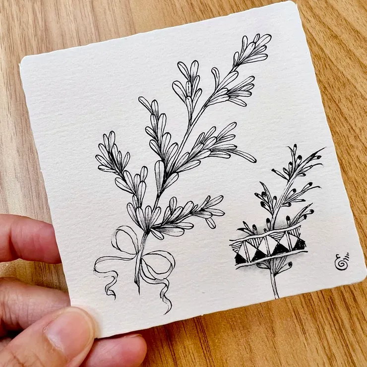 這是生活中常見的植物？No~今天的靈感來自一個文具小物喔！