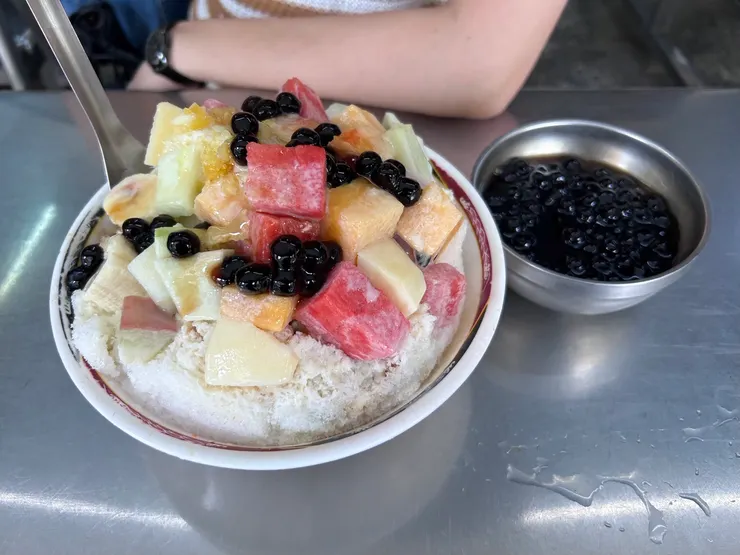 水果冰另外加點珍珠！