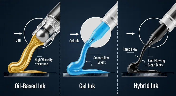【企業採購必讀】客製化廣告筆三大筆芯比較：中性筆、原子筆與中油筆