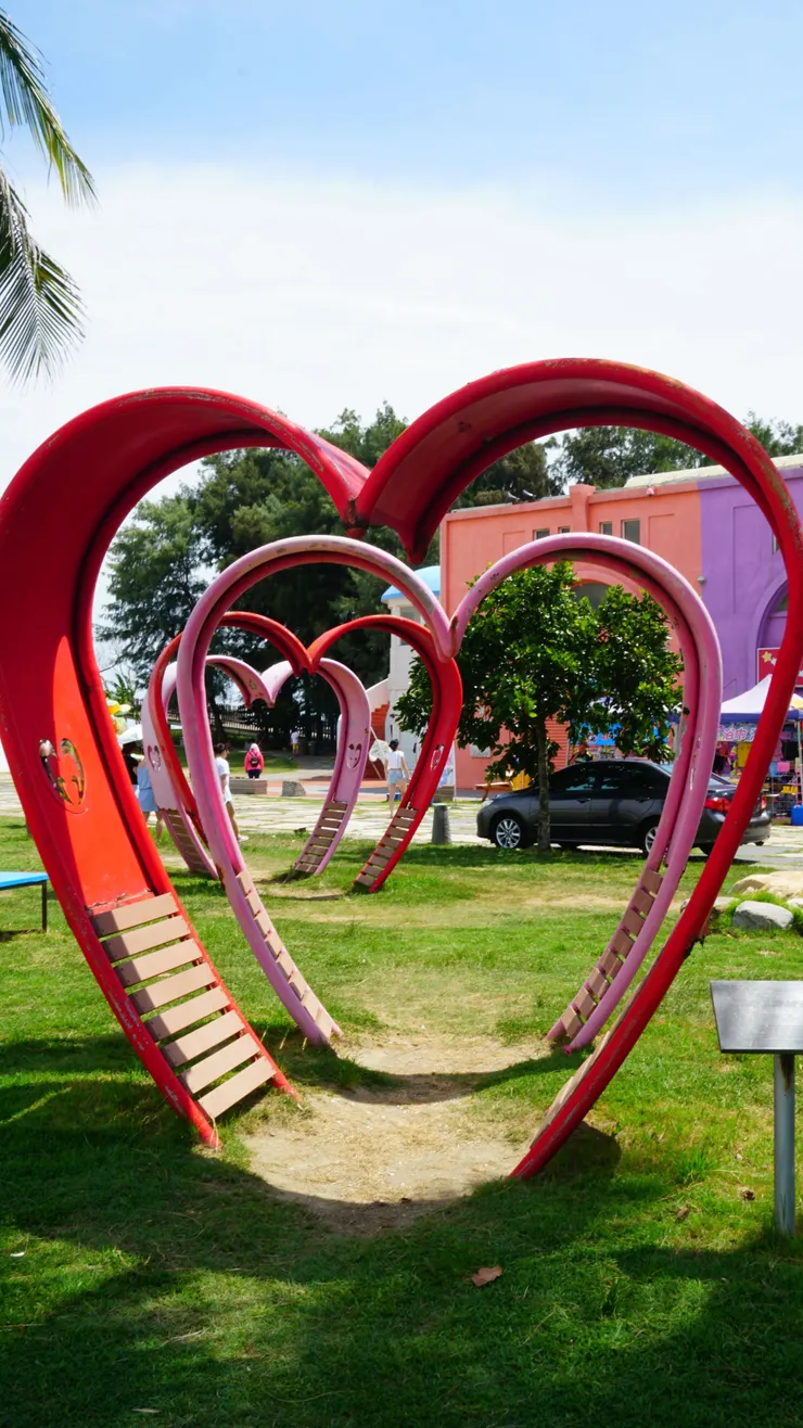 台灣景點不可或缺的愛心圖案