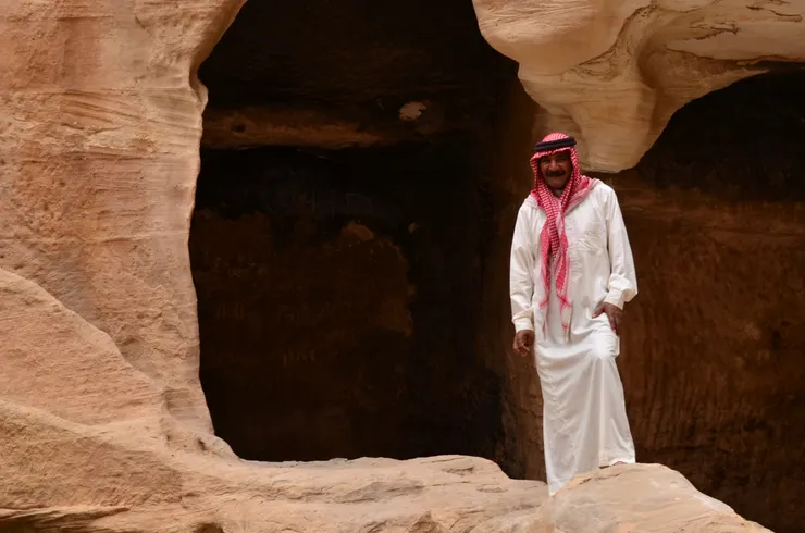 行動的麻豆〜阿拉伯服飾裝扮的約旦阿伯