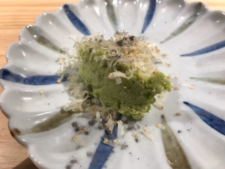 酸中帶碳香的毛豆泥