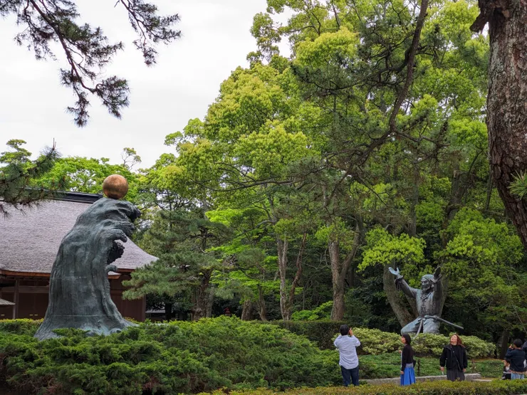 不確定這個雕像是哪段故事