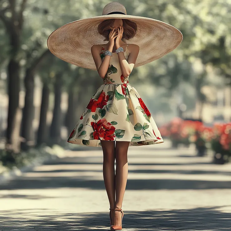 模特兒的臉不見了