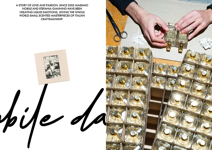 來自手工打造的香水瓶身與標籤  (圖片來源 : 官網)