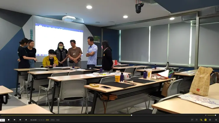 臺中西屯正念書法班:臨帖教學與書寫示範(林冠傑,2023)