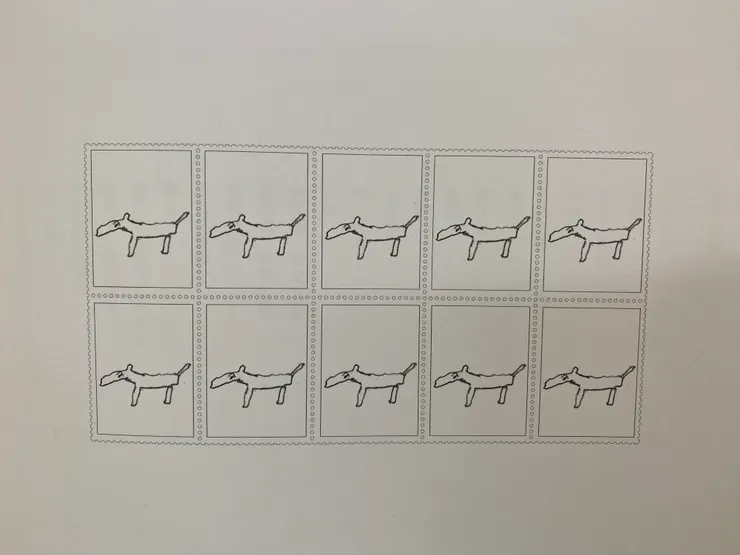 國王的畫，看起來像馬但其實是狗🤣