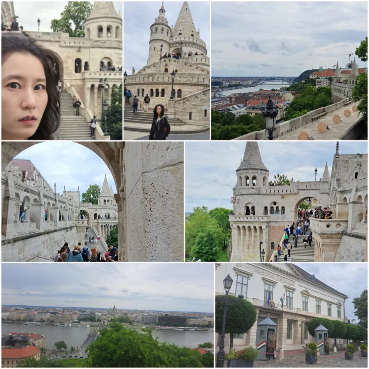 漁人堡有七座塔..沿堡壘有樓梯上下