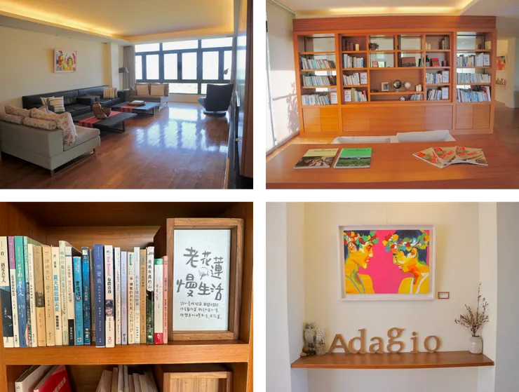 很喜歡他們2樓的書櫃，很多管家精選的書，讓你慢慢品味