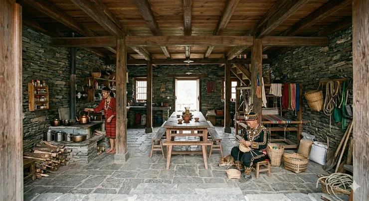 途經的一處山中茶屋「巴漾」,一樓是簡單的民居氛圍,卻很溫馨。(二樓提供座位及免費WIFI)