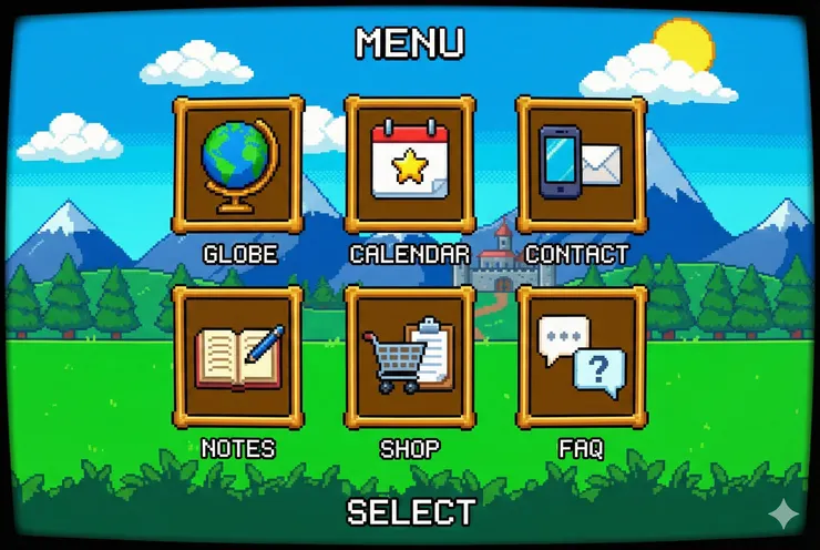 復古像素遊戲風 (Retro Pixel Art)