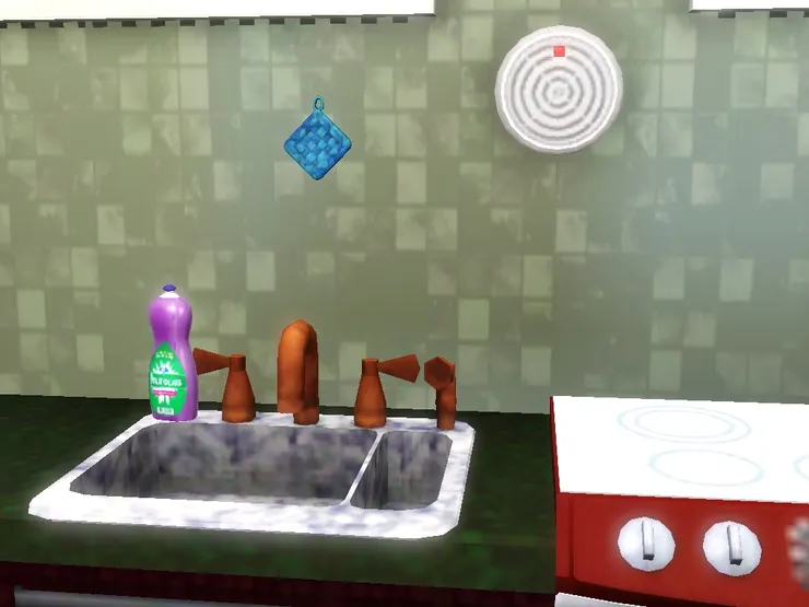 洗手盆和火警警報器。