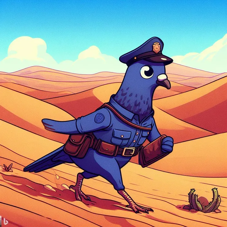 在嘉獎沙漠中汲汲營營尋找綠洲的警鴿