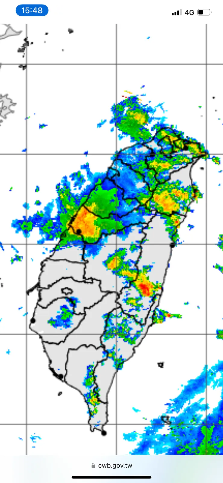 這次環島之後，也練就了會看雷達圖的功夫。