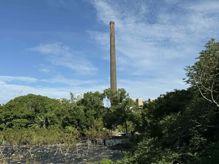 圖8 林口僅存的宜佳磚廠煙囪 資料來源：許峰源提供