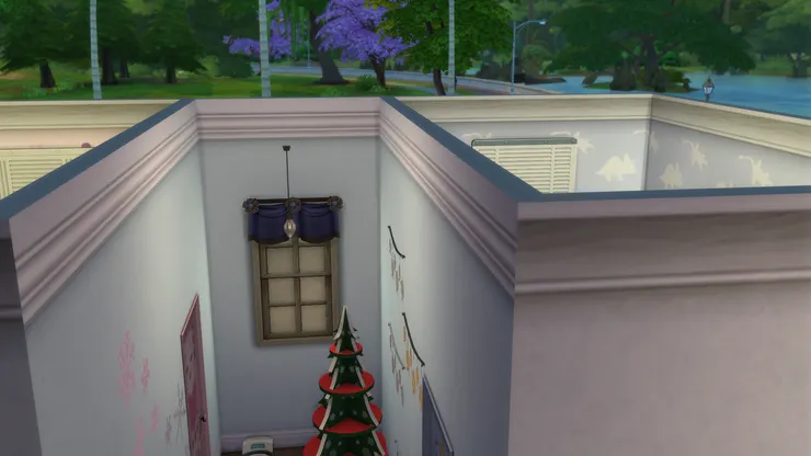 所以中間便有條走廊，剛好有扇窗。