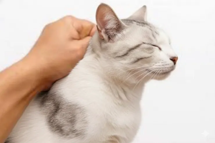 拎貓的後頸示意圖