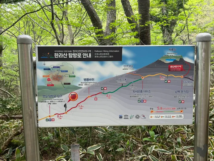 我們只走靈室休息站到威勢岳休息站， 單程大約3.7公里。