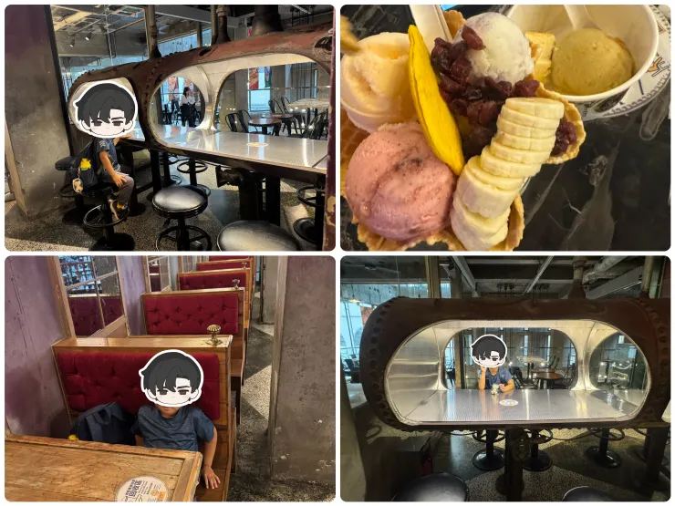 四球冰，小孩有吃，但不多，最後真的是我自己也吃不完