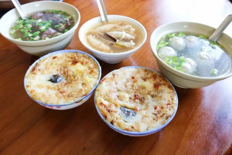 台南碗粿、浮水魚羹（圖片截圖於網路）