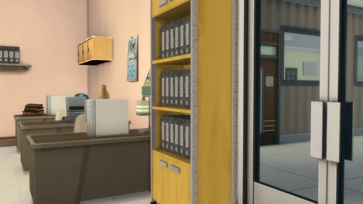 其實我特意把校務處裝潢得沉悶一點，配合這裏的用途和氛圍。