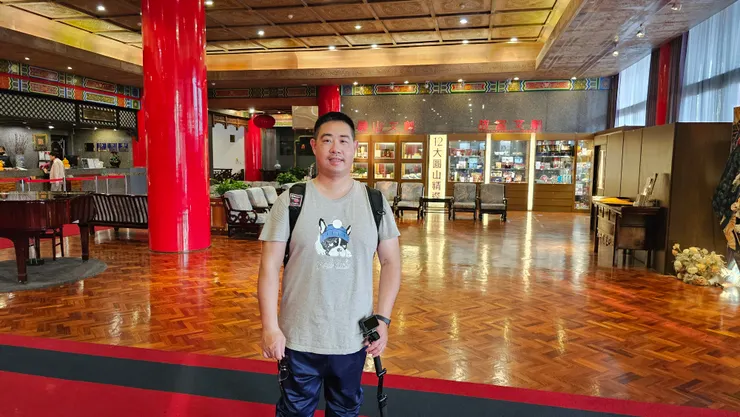 我在高雄圓山大飯店的大廳!