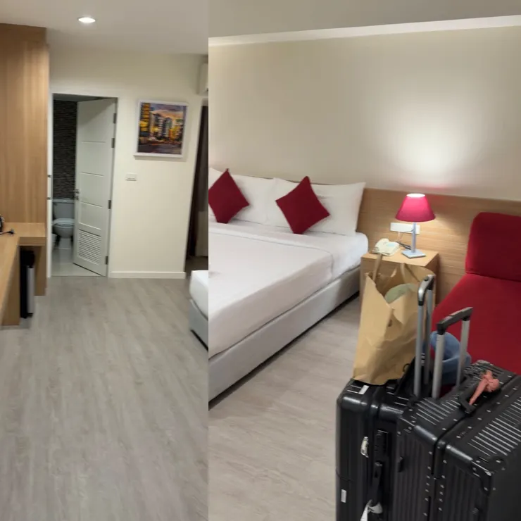 房間照片是從拍的影片截圖，有點小糊