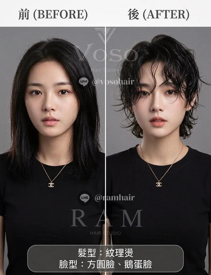 Best-Short-Haircut-Kaohsiung-VOSO-RAM-HAIR-STUDIO-Facial-Contouring-Expert