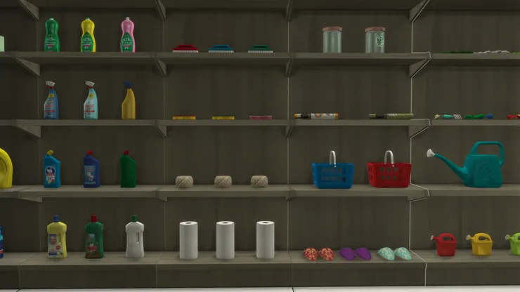 廚房紙因為很大,所以放在最下層。