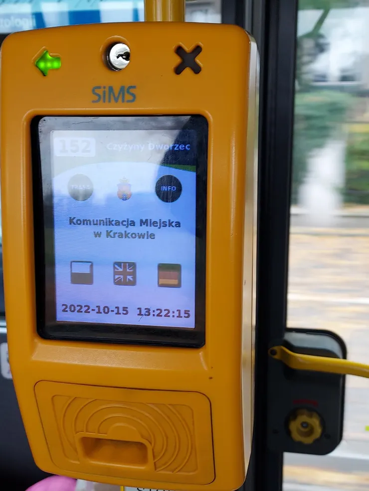 The machine for inserting the ticket.