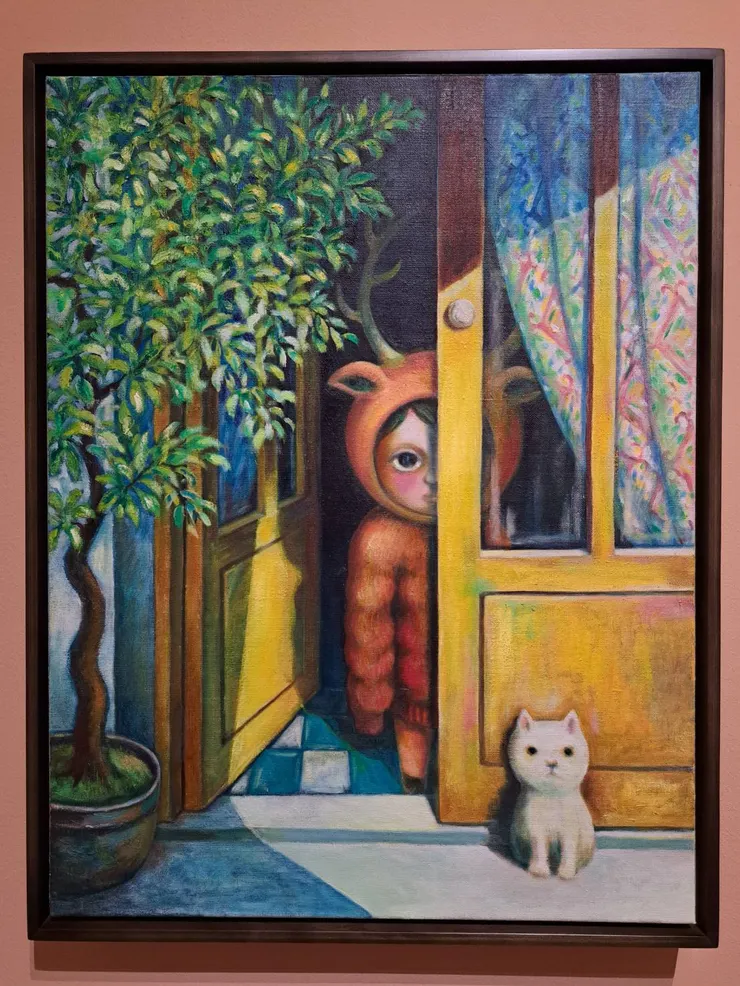 你在看我嗎，2022，油彩／畫布