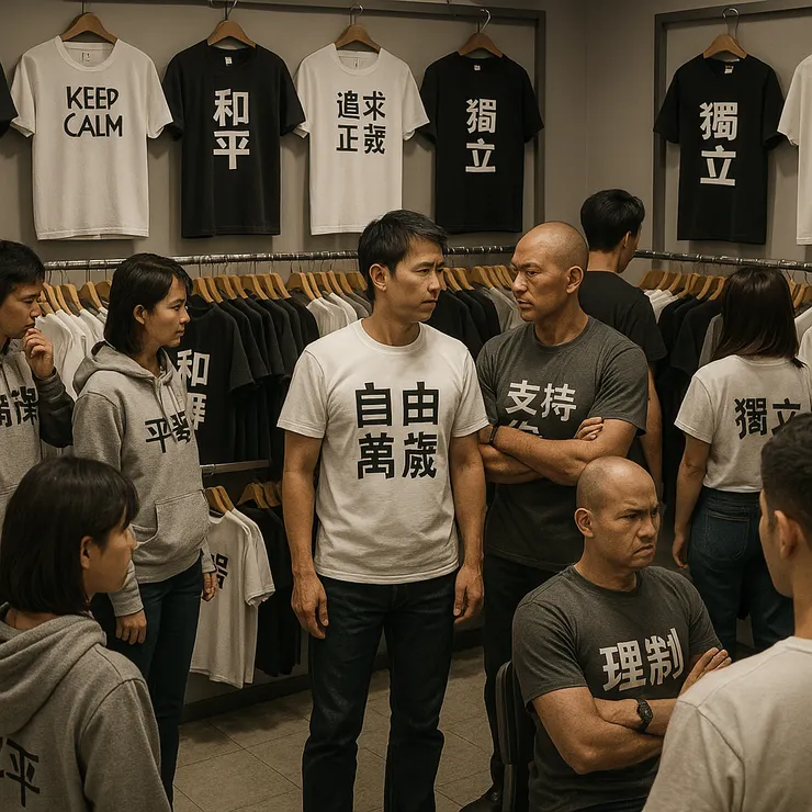 我穿著語言的制服，讓自己站隊。