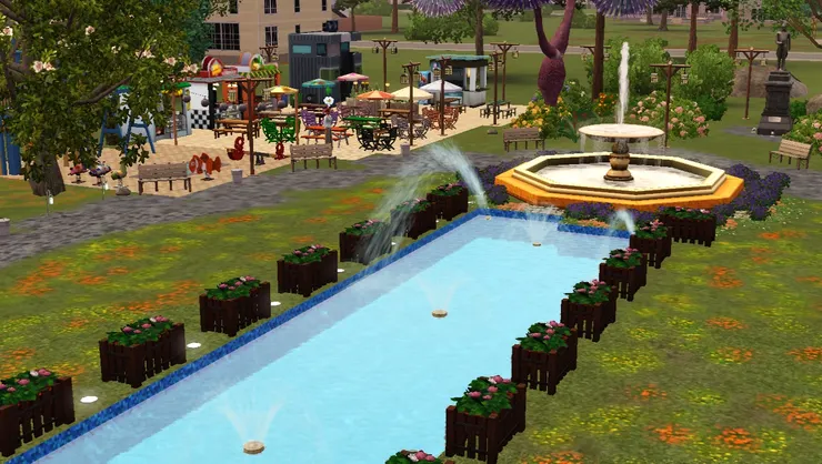 到我超級喜歡的噴水池了！公園絕對不能少了這個！