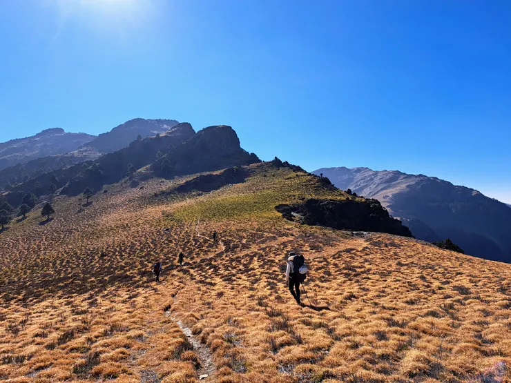 猶如沙漠的山稜  日期：2023/2/26 地點：東巒大山稜線