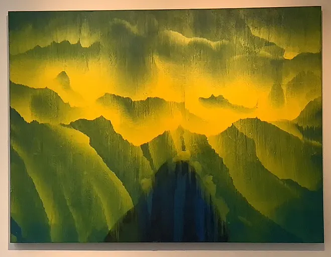 《臺灣山脈》油彩，2012