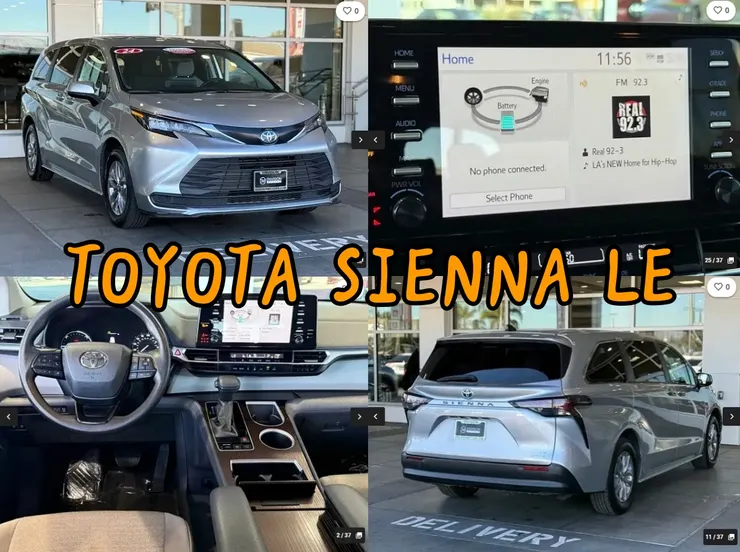 美規TOYOTA SIENNA LE外匯車。代辦TOYOTA SIENNA LE美規外匯車車源分享。