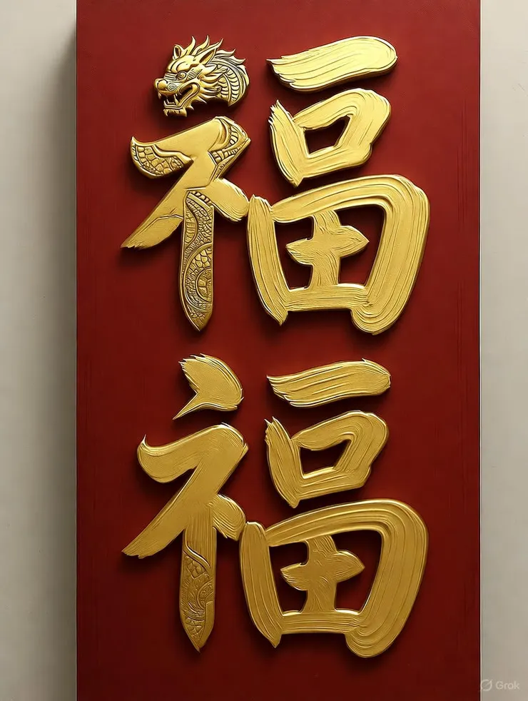 不是中文牌匾一定就是「福」字啊！