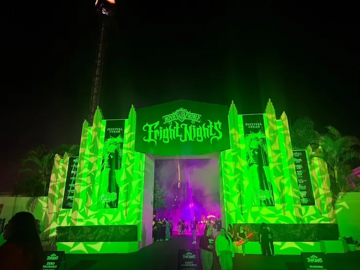 movie world的入口佈景。