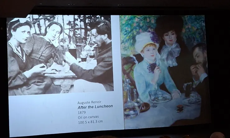 修圖前後,實際的畫面V.S.畫家的作品,美肌開到最大、衣服修成華麗版本,忘記戴帽子沒關係,AI都能加上!