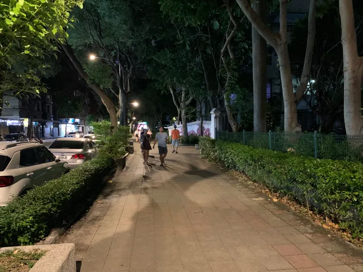 夜幕下的時光似乎也慢了下來......