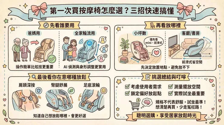 2026按摩椅怎麼選🤖 6款熱門比較，Dcard、PTT必看孝親送禮與小坪數攻略