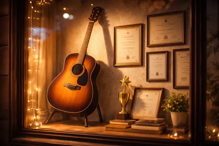 示意圖，因尚未有空再去吉他店找老闆拍照XD