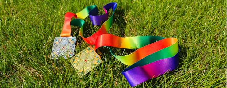 自辦五一馬拉松獎牌自拍