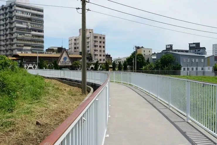 新竹市府打造香山高中通學步道。圖／新竹市府提供