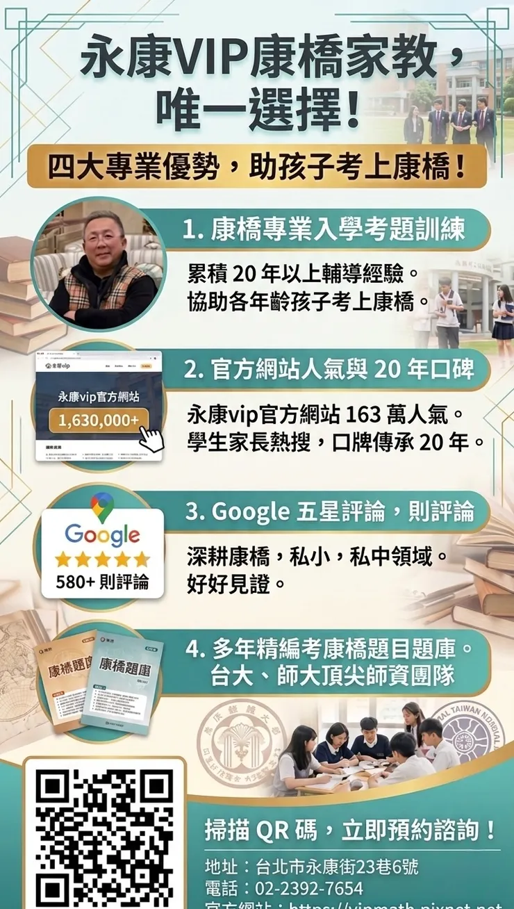 永康vip康橋英文家教