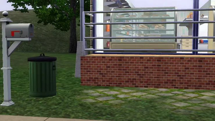 大垃圾桶和信箱不用介紹了吧，這些都是不能刪除的物品。