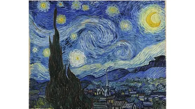 只要出現一輪明月、繁星點點，無論哪裡都是《星夜》 ，那就是梵谷心中的《星夜》