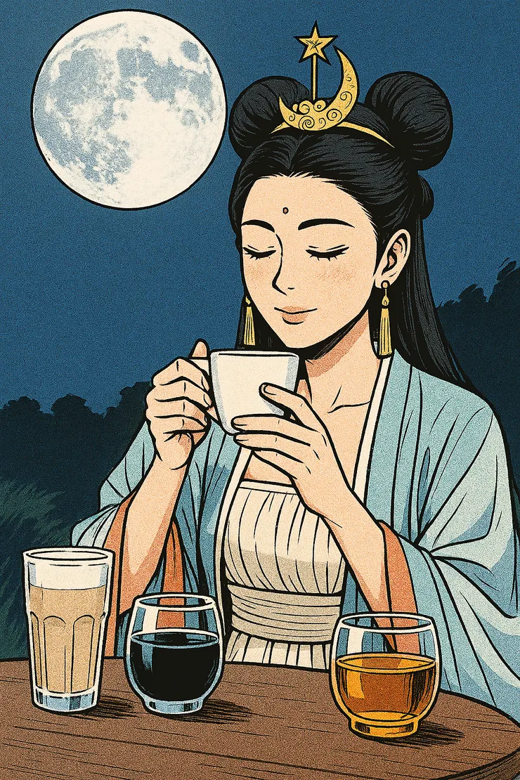 嫦娥若喝咖啡：中秋節月光下的三種味道