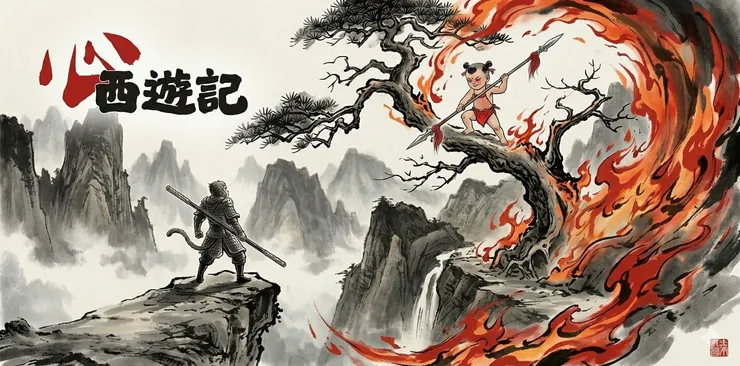 悟空想套交情，紅孩兒只回一聲冷笑：「三年不上門，當親也不親。」