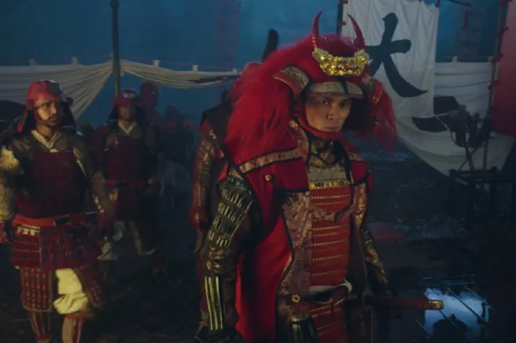 《怎麼辦家康》劇中的武田勝賴(眞榮田鄉敦 飾)。